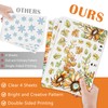 Mfault Fall Hello Pumpkin Sunflower Window Clings 4 Sheets, Autumn