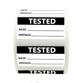 Tested Label Stickers 1.5" x 0.75" Manufacturing Inspection QC Passed Tested Stickers Inventory Quality Control Inspection Stickers OK Passed Accepted Labels Sticker(Pack-500)