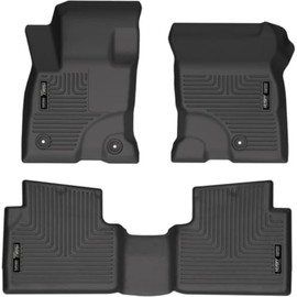 Husky Liners Weatherbeater Floor Mats | Fits 2022-2025 Ford Escape Hybrid | Front & 2nd Row, 3-pc Black - 95561