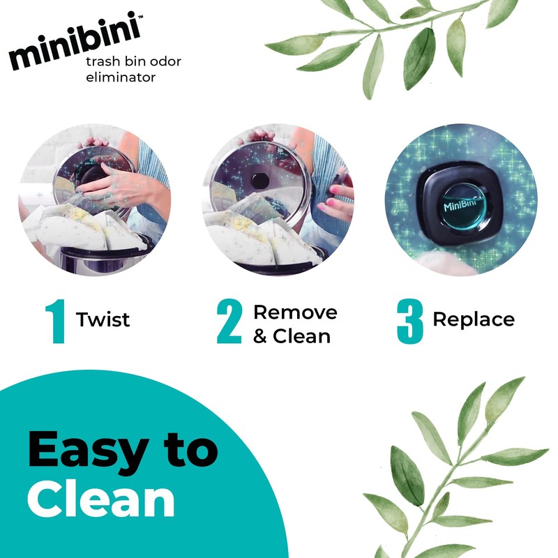 Flint Minibini Trash Can Deodorizer and Odor Eliminator, Garbage Can