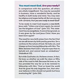 Are You Ready? (Gospel Tract - Packet of 100 - NKJV)
