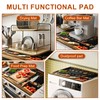 HOMETITUTE Stove Top Cover 28x20 Rustic Kitchen Scene Heat Resistant