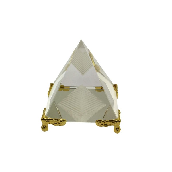 speed mao Beautiful Crystal Pyramid Figurine Object Interior Feng Shui