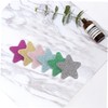 SAFIGLE 12pcs Star Shape Nail File Festive Glitter Files for