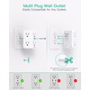 2 Pack Surge Protector Outlet, Outlet Splitter, Multi Plug Wall