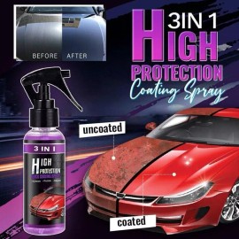 Ameribox 3-in-1 High Protection Quick Car Coat Ceramic Coating Spray Hydrophobic 100ml US - 2X Spray Bottle