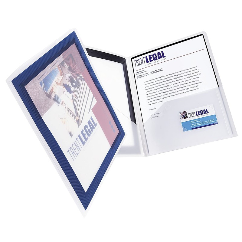 Avery Flexi-View Two Pocket Folders, Holds up to 50 Sheets,