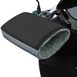 Universal Motorcycle Gloves Winter Motorbike Handlebar Muffs Waterproof Snowmobile Hand Muffs Scooter Handlebar Cycling Thermal Thick Gauntlets 1 Pair