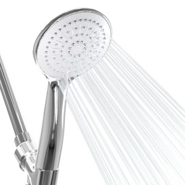 Aimon High Pressure Shower Head with handheld, Powerful Detachable Shower Head Set for Low Water Pressure, 60" Stainless Steel Hose, Chrome