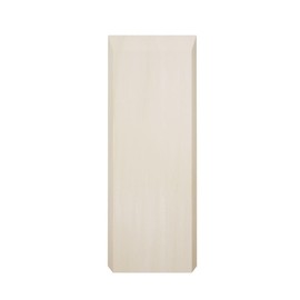 2 1/2"W x 6 1/2"H x 1 1/8"P Americraft Solid Hardwood Stain Grade Smooth Plinth Block with Beveled Edge, Poplar