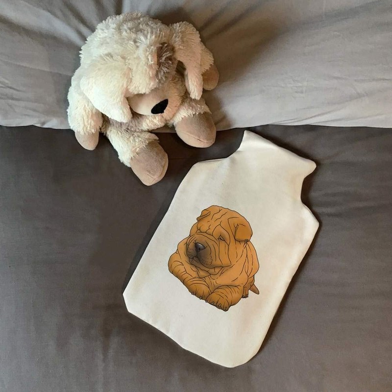 'Shar Pei' Hot Water Bottle Cover (HW00023946)