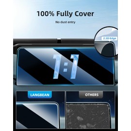 LANGBEAN Screen Protector for 2025 2024 2023 2022 2021 Mazda CX-5/ CX-9 10.25 inch Touchscreen, HD Clear, High Sensitivity, 9H Tempered Glass Car Navigation Screen Protector