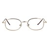PASTL Clear Lens Glasses Bifocal Reading Lens Small Oval Frame