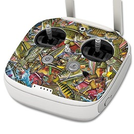 MightySkins Skin Compatible with DJI Phantom 3 Professional Drone Controller – Fish Puzzle | Protective, Durable, and Unique Vinyl Decal wrap Cover | Easy to Apply, Remove | Made in The USA