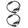 Security-01 2-Pack 1 to 3 Way DC Power Splitter Cable,
