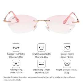 SooGree Blue Light Reading Glasses for Women Fashion Readers UV Blue Ray Anti Glare Computer Eye Strain Readers Unbreakable