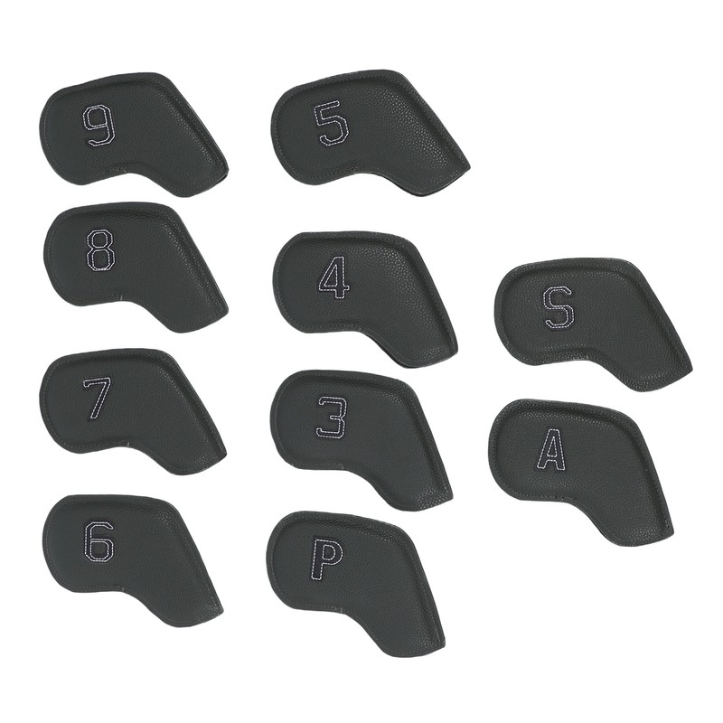 10 Pcs Golf Club Head Cover Stylish Exquisite PU Protective