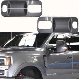 Torox 2021-2022 Ford F250 2dr Door Handle Bowl COVERS Back Plate M7 CARBONIZED GRAY