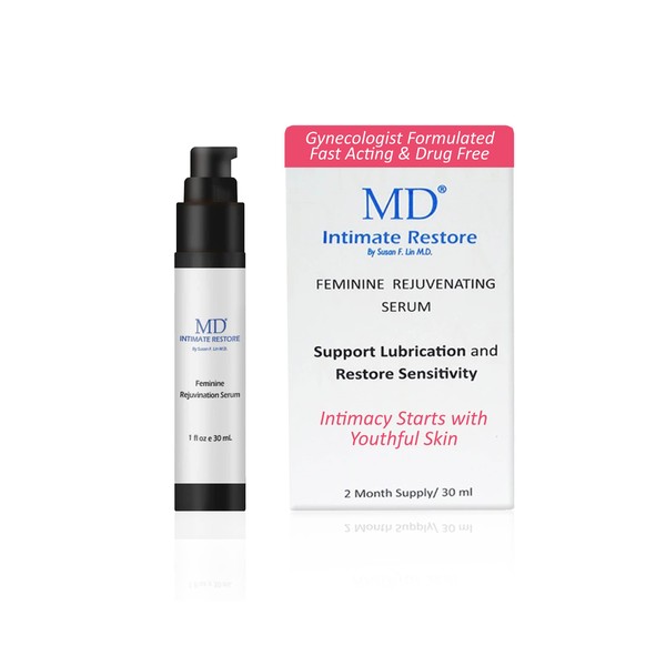 MD Intimate Restore Feminine Moisturizer for Rejuvenating Intimate Area| Helps to Restore Appearance, Sensation and Sensitivity|For External Use Only. 3 Month Supply (1 Fl Oz)