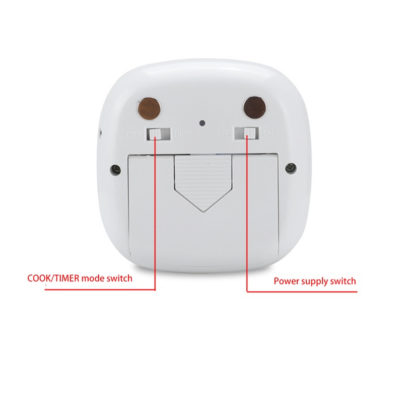 Wireless Food Thermometer Electronic Digital Touch Screen W/Timer Alarm for