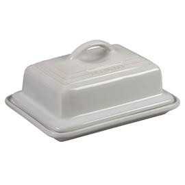Le Creuset Stoneware European Butter Dish, White