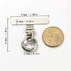 PUTNPC 1Pcs Phone Tether Patch with 1 Metal Spring Rings