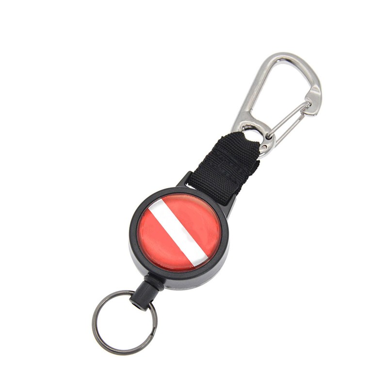 Divers Retractable Locking Lanyard Diving Stainless Steel Wire Telescopic Rope