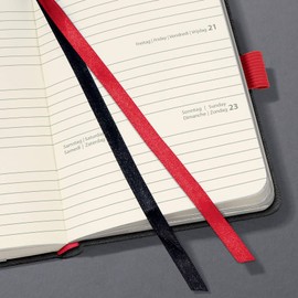 SIGEL C2258 Weekly Planner 2022 - Vintage Design - Leather Look - Approx. A6 - Grey - Hard Cover - 176 Pages - Elastic Band, Pen Loop, Archive Bag - PEFC Certified - Conceptum