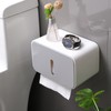 Wall Mounted Tissue Box Dual Paper Outlet Waterproof and Moistureproof