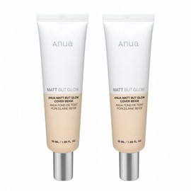 Anua Matte But Glow Cover Beige 50ml 2pcs / 아누아 매트벗글로우 커버 베이지 50ml 2개