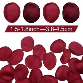 Oruola 200pcs Rose Petals Decorations, Flower Girl Petal, Flower Petals for Wedding,Silk Dark Red Rose Petals for Wedding Bridal Shower Decor Aisle Scatter Dinner Table Party Decor, Wine Red