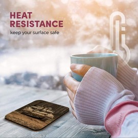 Great Single Coaster Square - Army Tank Vehicle War Battle Forces |Glossy Quality Coasters | Tabletop Protection for Any Table Type #44149