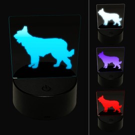 Sniggle Sloth Berger Picard Dog Solid 3D Illusion LED Night Light Sign Nightstand Desk Lamp