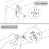 AOSKY Roller Shades Accessories Replacement Installation Brackets Easy to Install