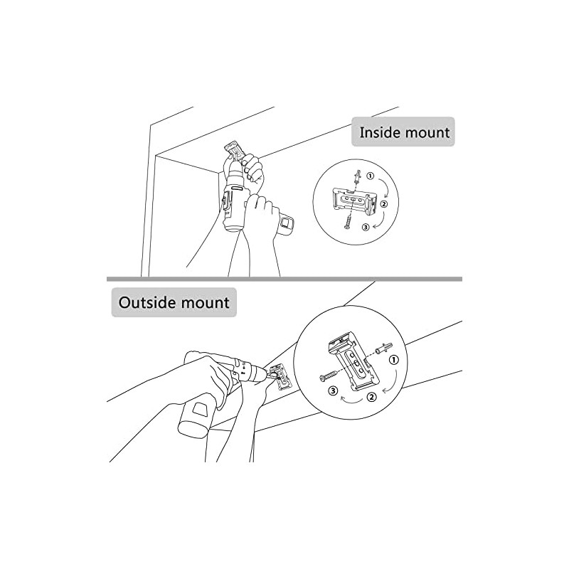 AOSKY Roller Shades Accessories Replacement Installation Brackets Easy to Install