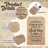 Whaline 100Pcs Wedding Silverware Bags 5 x 7 Inch Rustic