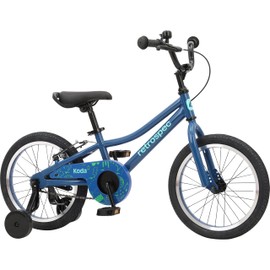 Retrospec Koda 16in Kids Bike with Training Wheels - Adjustable Height Beginner Bicycle for Ages 4-6 - Dual Brake System, Safety Bell & Reflectors - Lightweight 18.5lb Frame