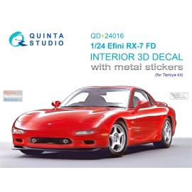 Quinta Studio QTSQD24016R 1:24 Quinta Studio 3D Decal - Efini RX-7 FD (TAM kit)
