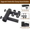 VANROUG Patio Umbrella Holder Clamp, Parasol Bracket, Outdoor Umbrella Mount