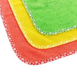 The Rag Company - Citrus Twist - Microfiber Detailing Towel 3 Pack - Premium 70/30 Blend, Twist Loop Weave, Buttersoft Suede Edge, Vibrant Citrus Print