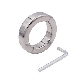 Stainless Steel Split Screw Ring, Men's Stretching Exercise Workout Ring (USF66) (37)