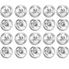 12pcs Snap Fastener Buttons Rust-Proof Metal Sew-On Press Studs for