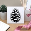 'Single Pine Cone ' 108mm Square Ceramic Tile (TD00032041)