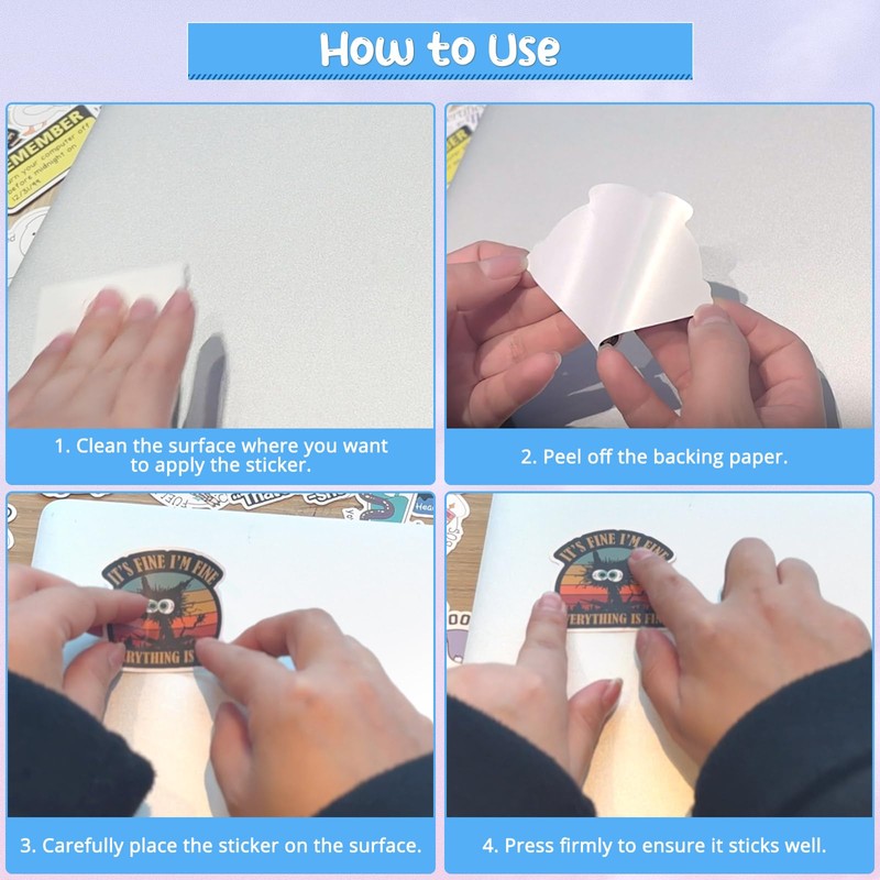 OCQOTAT 120pcs Funny Waterproof Stickers Adults Meme Prank Sarcastic Stickers