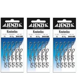 30 Pcs Jenzi Knot-Free Line Extra Strong 46 kg (3 x Packs of 10)
