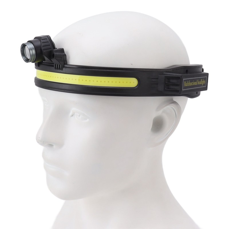 LED COB Head Light 10 Modes Zoomable Rechargeable Super Bright