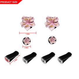 Bittwee 4PCS Car Air Vent Clip, Cute Refillable Flower Aesthetic Automotive Vent Clip Air Freshener Diffuser for Women Girls, Vehicle Interior Decoration Universal for SUV Truck RV and More（Pink）
