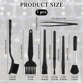 7PCS Anti Static Keyboard Brush for Computer PC Keyboard Laptop, Small Nylon Anti-Static Brush for Electronics Camera, Computer Motherboard Fans Dust Keyboard Cleaning Kit