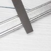 KALIM Flat Medium Cut File, Double Cut Teeth, 6'' Length,