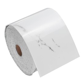 uxcell Peel and Stick Waterproof Wall Border, 4" x 197" White Gray Marble Removable Wallpaper Border Sticker Trim Wall Edging Lines for Wall Corner Table Furniture Mirror Frame